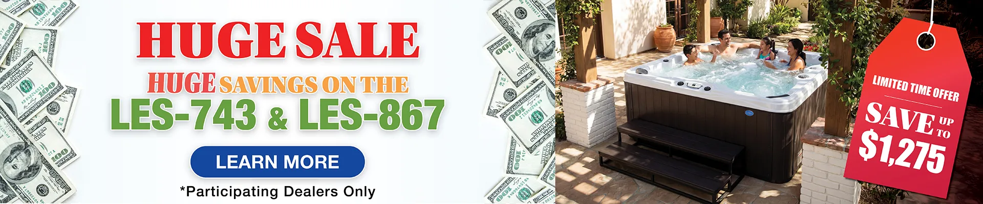 Calspas hot tub being used in a family setting - Lodi